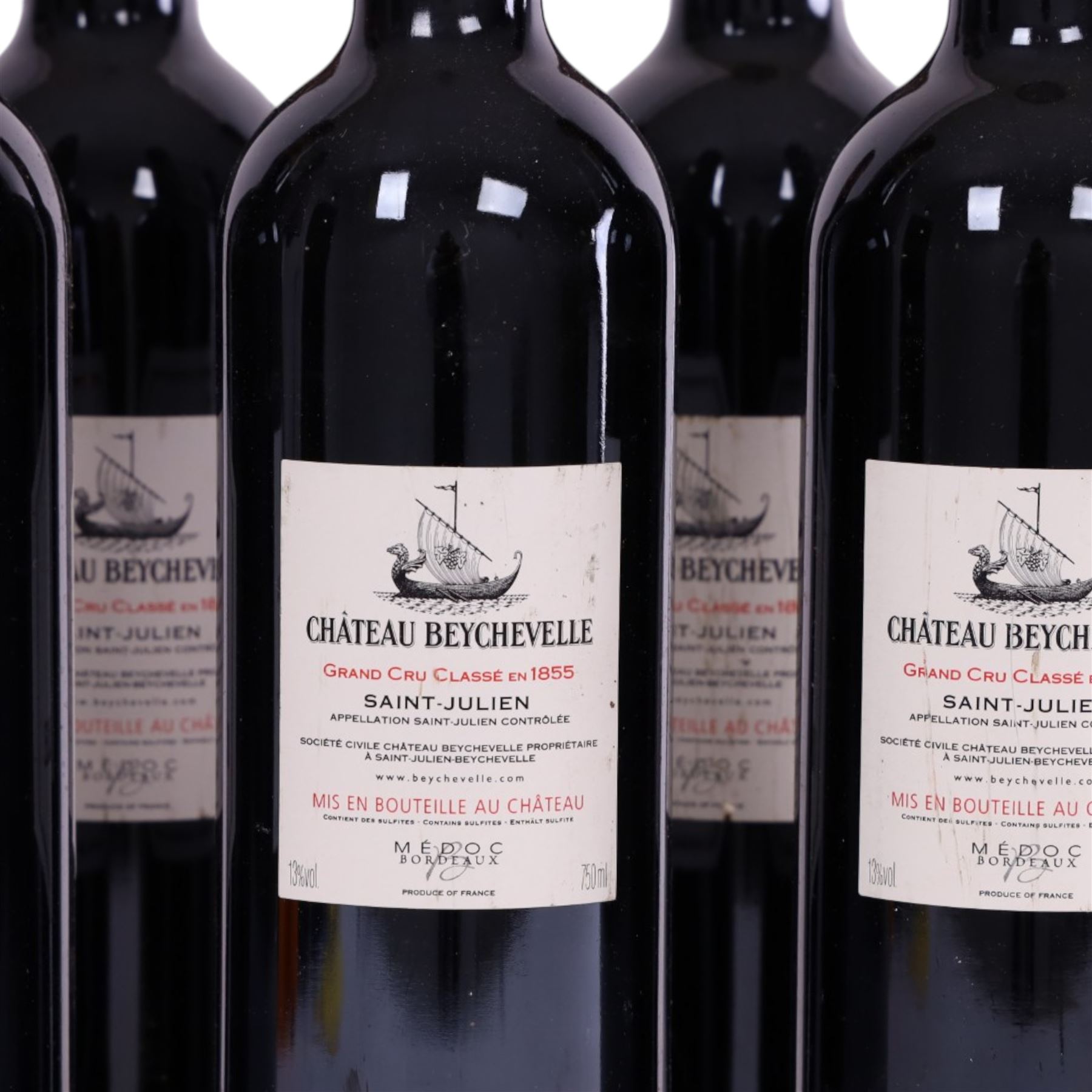 Chateau Beychevelle, 2006 Saint-Julien, five bottles 