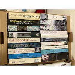 Quantity of hardback books, to include, Book on the Kennedy family and US presidents, autobiographies, fiction, non fiction, etc, in five boxes 
