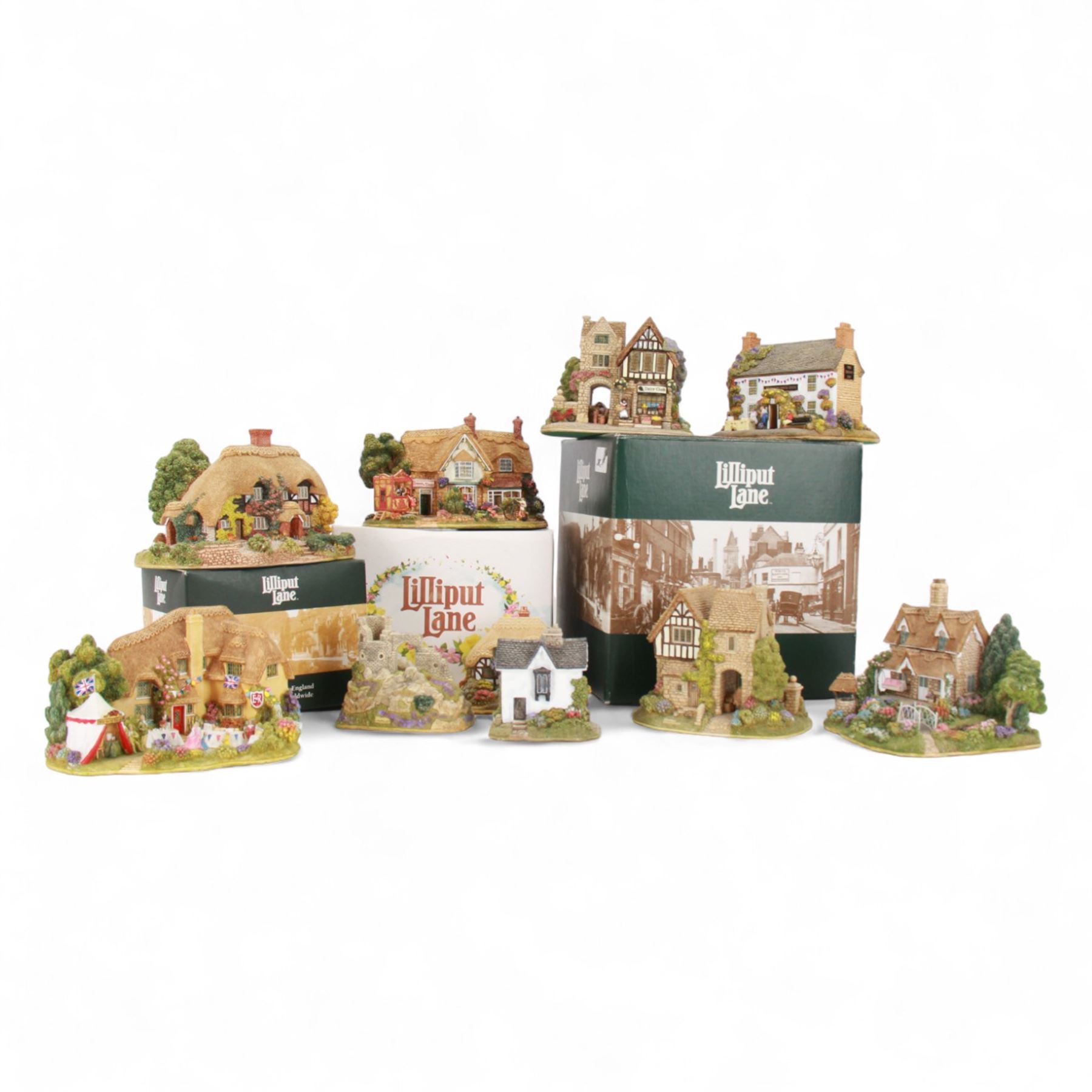 Kevin Butler キャンバス作品 7点セット Ten Lilliput Lane models | Wood, Metal & Other Decorative Objects