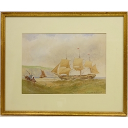  'Returning Home', 19th century watercolour 20cm x 27cm  