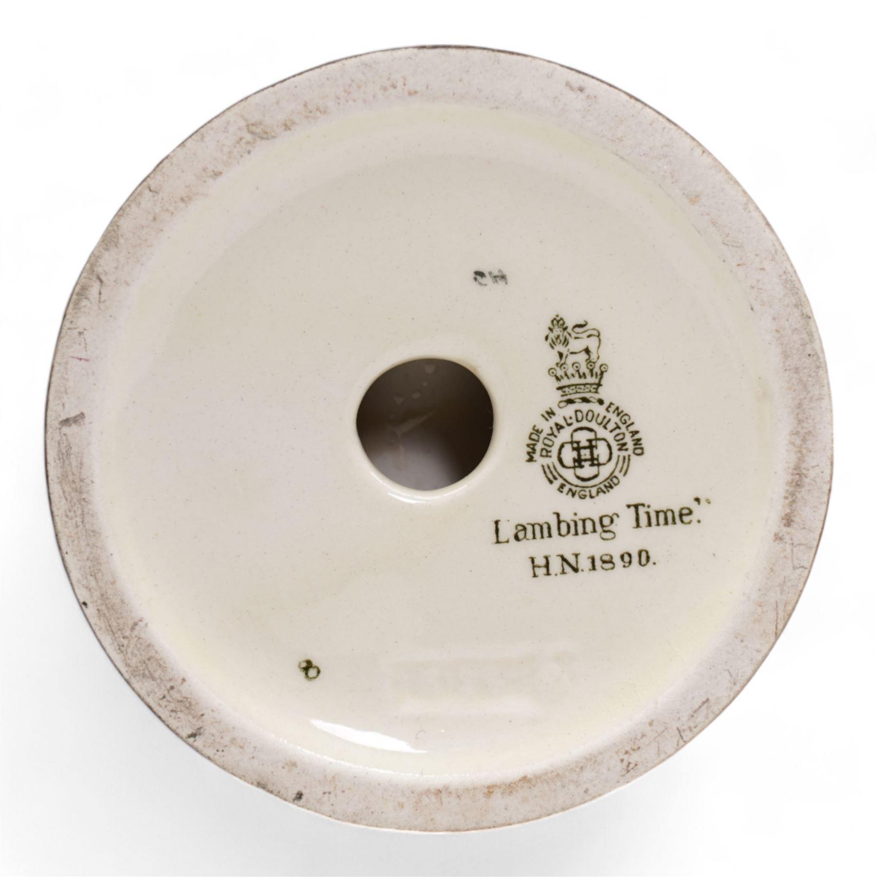 Two Royal Doulton figures 'The Farmers Wife' HN2069 and 'Lambing Time' HN1890 (2)