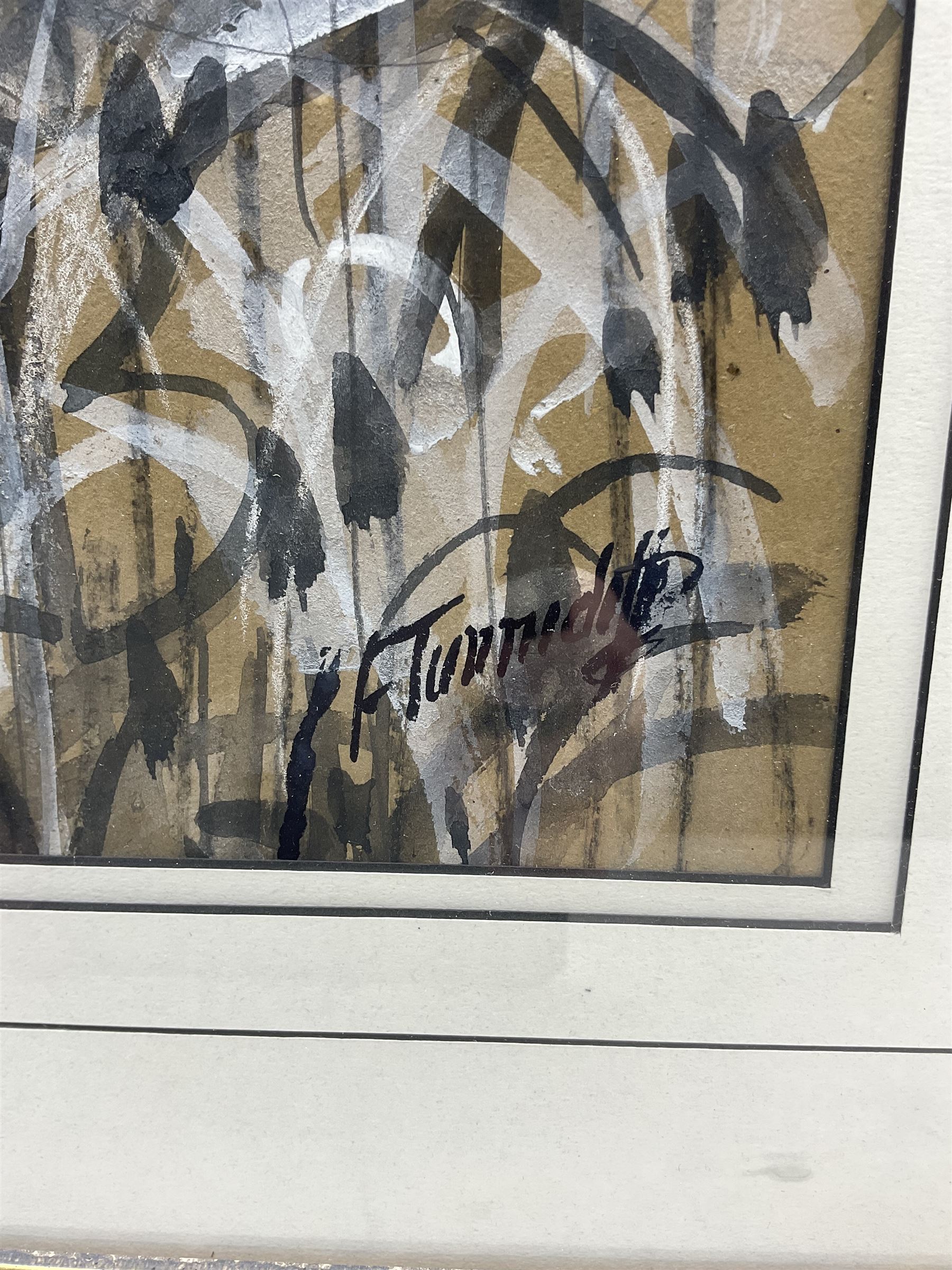 Charles Frederick Tunnicliffe (British 1901-1979): Four Swans, watercolour gouache charcoal and pencil signed, a preparatory sketch for a larger painting 66cm x 42cm
Provenance: private collection; with Park Lane Galleries, Poynton, Cheshire