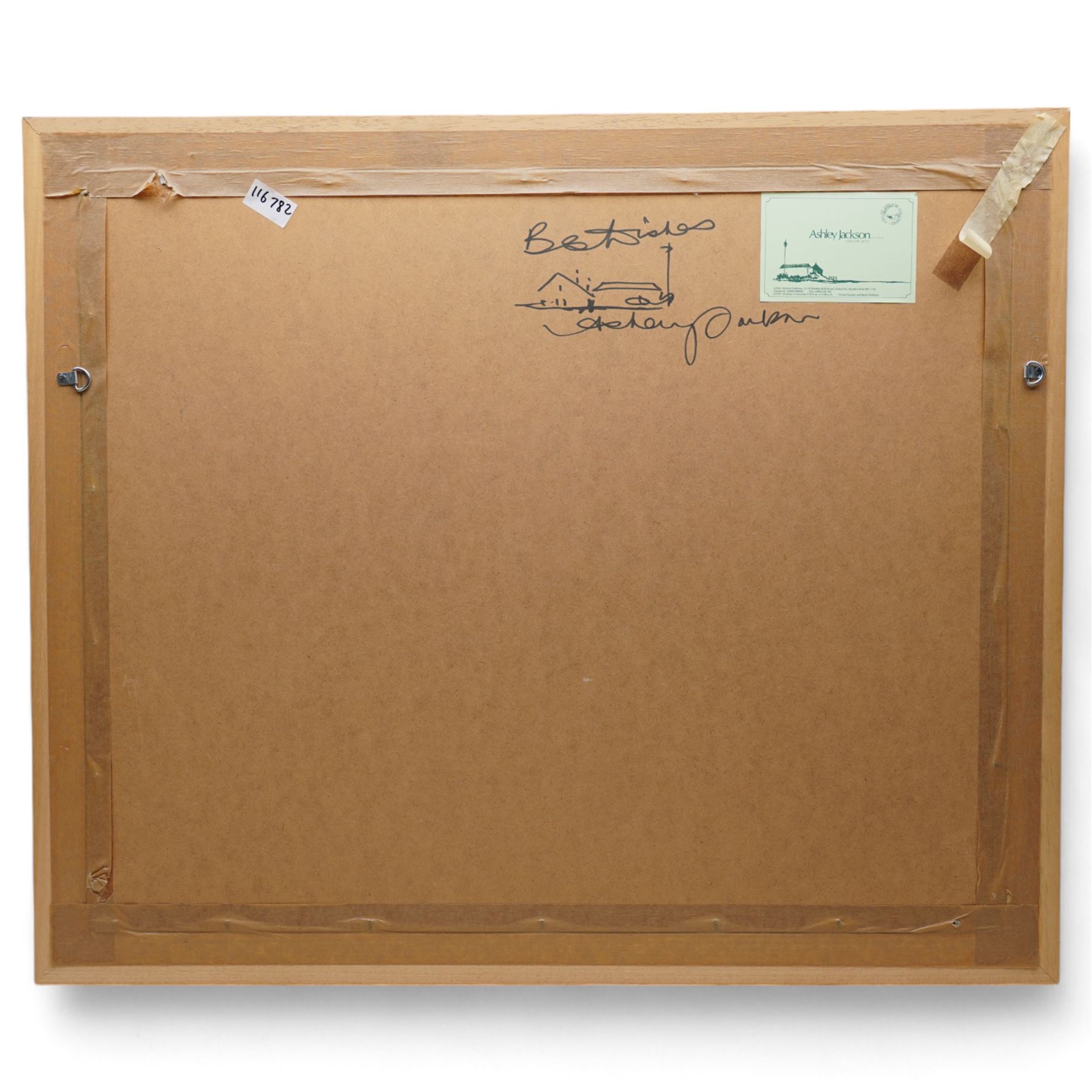 Ashley Jackson (Yorkshire 1940-): 'Surprise Video - Threshfield', watercolour signed, titled on accompanying certificate of authenticity 41cm x 55cm
Provenance: Purchased directly from the artist as part of his TV series 'A Brush with Ashley'