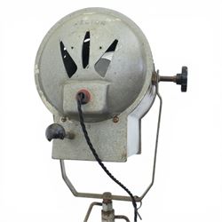 Helios London Ltd - The 'Cute' spotlight lamp, adjustable spotlight head, raised on a metal base with tripod feet