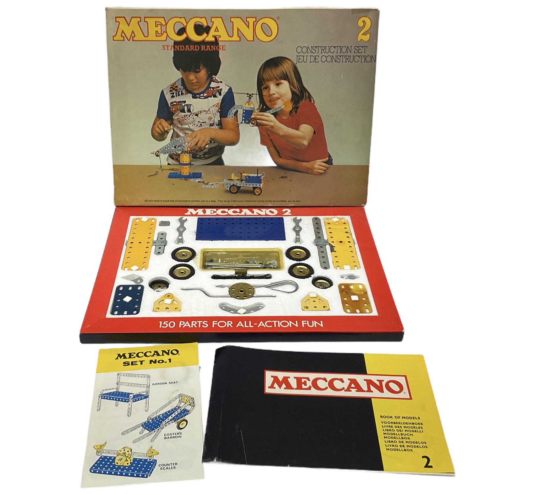 Meccano - Super Highway Multikit, No.2 Construction Kit and 07807 Farm Tractor Construction Kit; all boxed with instructions; and quantity of Plastic Meccano with Sets 300/400 instructions.