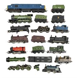 '00' gauge - eleven unboxed locomotives by Hornby, Tri-ang etc including Class B12 4-6-0 locomotive No.8509 with tender; Class 3F (Deeley/Johnson) 0-6-0 locomotive No.3775 with tender; Class 37 diesel (English Electric Type 3) Co-Co No.D6830; various 0-4-0 and 0-6-0 tank locomotives etc; and three tenders (14)