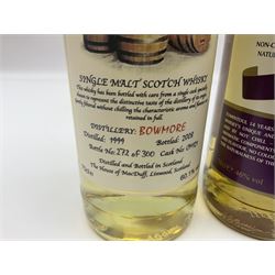 Bowmore, 1999 The Golden Cask Single Malt Scotch Whisky, 70cl 60% vol and Tomintoul 14 year Single Malt Whisky, 70cl 46% vol