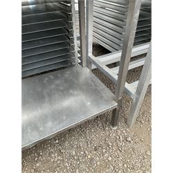 Stainless steel two tier preparation table - THIS LOT IS TO BE COLLECTED BY APPOINTMENT FROM DUGGLEBY STORAGE, GREAT HILL, EASTFIELD, SCARBOROUGH, YO11 3TX