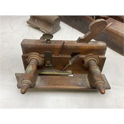Large collection of woodworking planes, to include examples by marsden brothers 