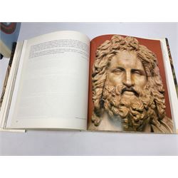 Collection of reference books, to include R. Tourte Hellas, Wedgwood the portrait Medallions, Art Treasures of the Vatican etc  