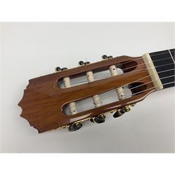 Juan Montes Rodriguez Spanish Flamenco acoustic guitar model R6; bears label dated 2020; in metallic finish fitted hard carrying case