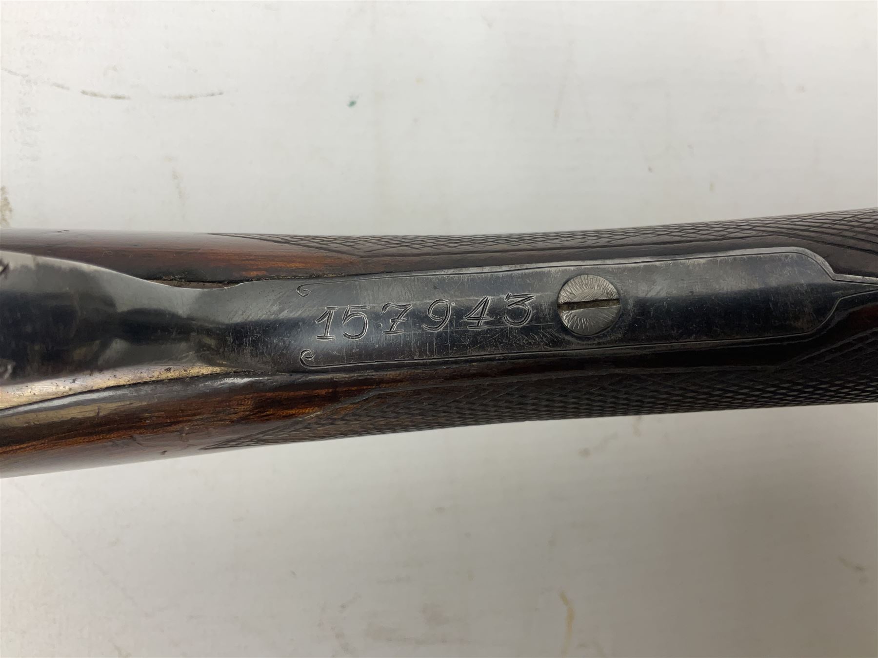 Spanish AYA 12-bore double barrel side-by-side boxlock ejector sporting gun, with 66cm barrels and top safety, walnut stock with chequered grip and fore-end, serial no.157943 L111cm SHOTGUN CERTIFICATE REQUIRED