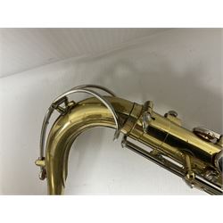 Lafleur by Boosey & Hawkes student tenor saxophone in fitted case with accessories, built in Czechoslovakia
 