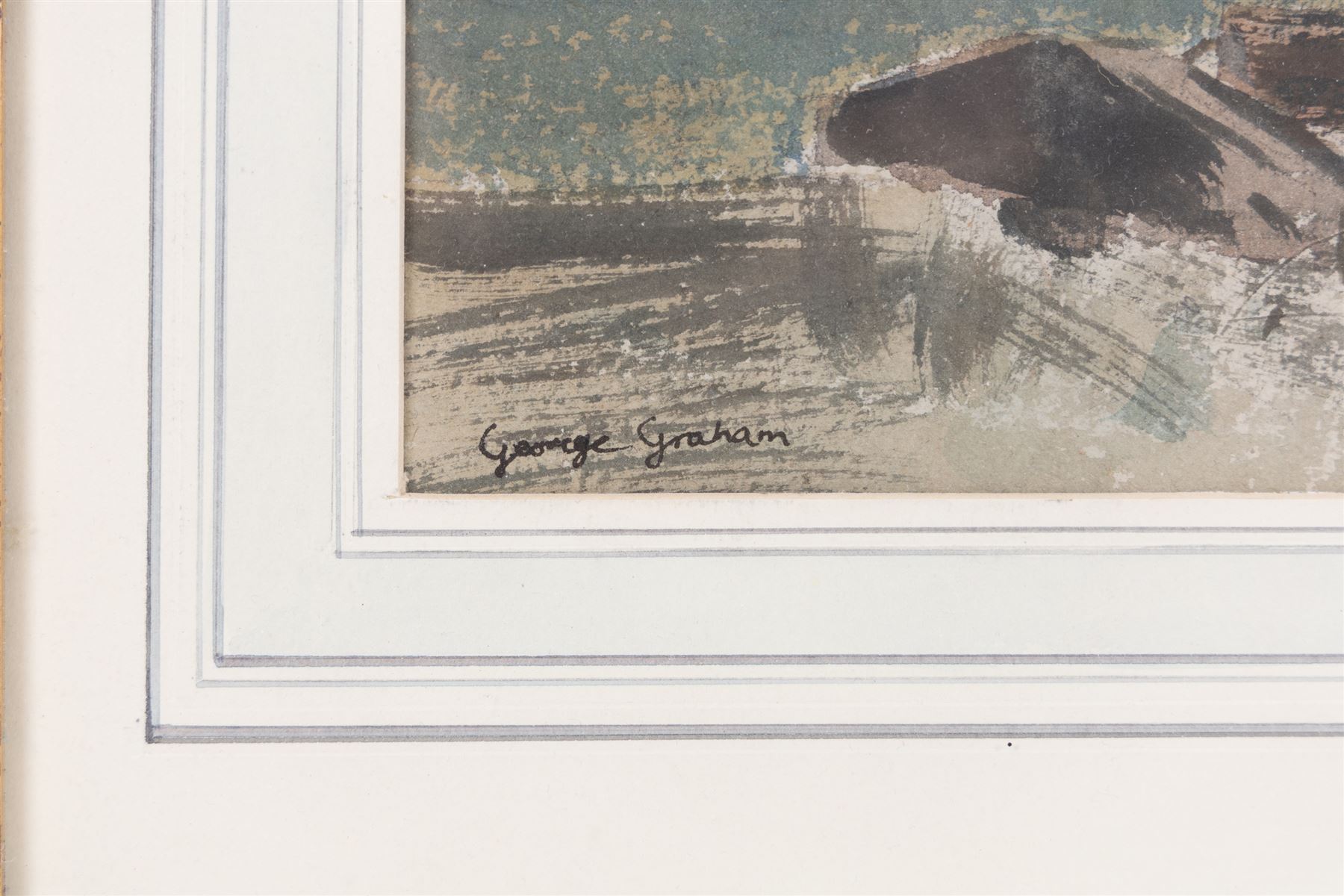 George Graham (British 1881-1941): River and Coastal Landscapes, pair watercolours signed, larger 26.5cm x 39cm (2)