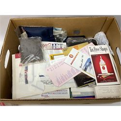 Collection of ephemera and memorabilia relating aircrafts and airports  