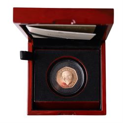 The Royal Mint United Kingdom 2025 'Harry Potter The Flying Car' gold proof fifty pence coin, cased and boxed with certificate