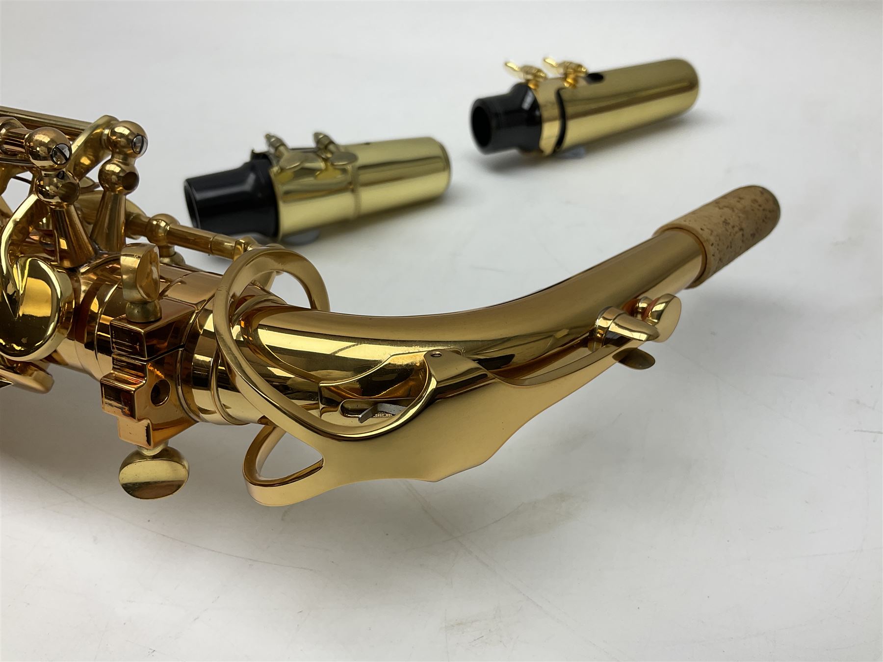 Trevor James Artemis A1 brass alto saxophone AL11572, serial no.321041; in lightweight carrying case with accessories