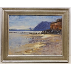  'Light Study on Water Sidmouth', oil on artist's board signed by Matt Culmer (British Contemporary), titled verso 29cm x 39cm  
