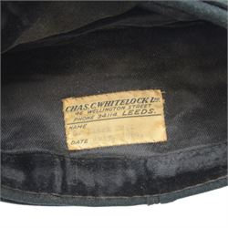 Kings Own Yorkshire Light Infantry field service cap, with brass KOYLE buttons to the front, the bollion with light infantry badge, with label inside for Chas. C. Whitelock Ltd; Name G. Black Esq Date July. 1964,  together with two sets of KOYLE cap badges 