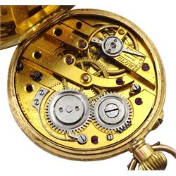 Tudor 9ct gold ladies manual wind wristwatch, Chester 1950, on expanding gilt strap, early 20th century 9ct gold cylinder fob watch, Chester import marks 1912 and one other 9ct gold manual wind wristwatch, hallmarked, on gold expanding link bracelet, stamped 9ct (3)
