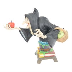 Grand Jester Studios Disney Showcase Collection figures, comprising The Queen, Captain Hook, The Witch, Horned King, Dr Facilier, all boxed