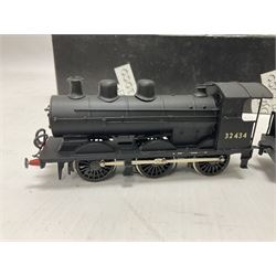 ‘00’ gauge - two kit built steam locomotive and tenders comprising Class 0395 Jumbos 0-6-0 no.30566 finished in BR black; Class C2X Large Vulcans 0-6-0 no.32434 finished in BR black; both with DJH Models boxes (2) 