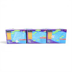 Three Galoob Aliens Action Fleet micromachines, comprising Drop Ship, Narcissus and Armoured Personnel Carrier, all boxed
