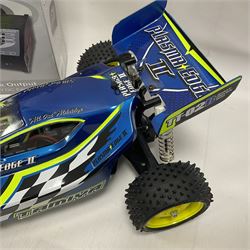 Tamiya - Plasma Edge II radio controlled car together with boxed NX86 Delta Peak AC/DC fast charger and Carson Reflex Stick Pro 3.1 Elektro Set