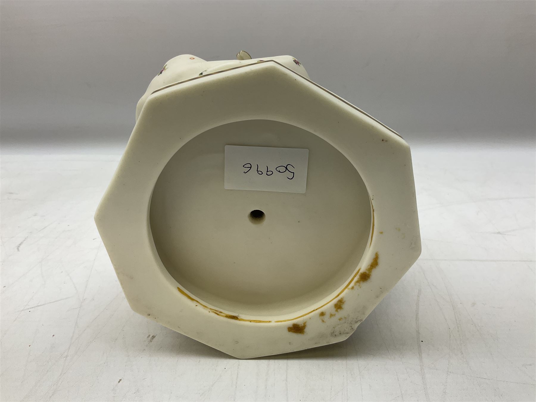 Hummel figure of a praying Saint together with a figure of a seated girl with deer, largest H40cm (2)