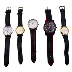 Four Quartz wristwatches including Avia, Accurist, Lifemax and Slazenger and an Automatic wristwatch by Winner
