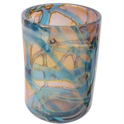 Collection of fused glass sculptures, together with Mdina and other studio glass 