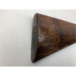 Smith Midgley Bradford 12-bore side-by-side double barrel side-lock ejector shotgun with 71cm barrels, engraved action with patented top lever, ivy leaf fences and top safety, walnut stock with chequered grip and fore-end, serial no.62409 to barrels and 1481 to action, L115cm overall SHOTGUN CERTIFICATE REQUIRED