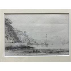 Henry Barlow Carter (British 1804-1868): 'Saltash 10/09/1866' and 'The New Hotel 16/06/1867', pair pencil sketches 9cm x 13cm (2) 
Provenance: with Michael C Pybus Fine Arts, Whitby, labels verso 