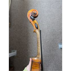 Violin and bow in fitted case