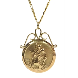  9ct gold St Christopher pendant necklace necklace  