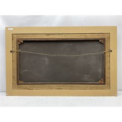 Frank Hider (British 1861-1933): 17th century Street Scene by Moonlight, oil on canvas signed and dated 1886, 59cm x 106cm