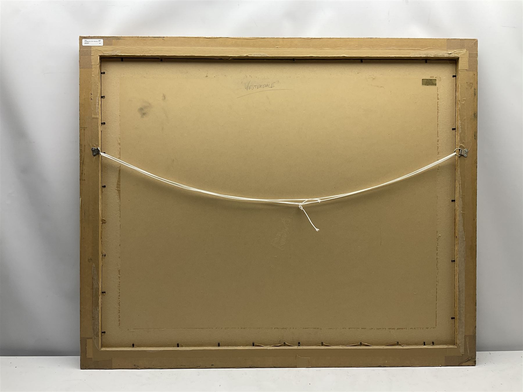 Jim Wright (Scottish 1945-): 'Westerdale', mixed media signed with initials 50cm x 71cm
Notes: Jim now living at Kirkbymoorside North Yorkshire was born in Scotland and spent his early childhood in Bannockburn near Stirling before his family moved to Perth in Western Australia where he discovered a lifelong passion for the surf. After completing his studies and gaining a diploma in art in Australia he worked in the commercial art field for many years before moving into Fine Art in 1998. Since then he has successfully established a reputation for his landscapes and seascapes of North Yorkshire.