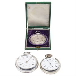 Victorian silver fusee lever pocket watch by Fattorini & Sons, Bradford, Chester 1891 and ...