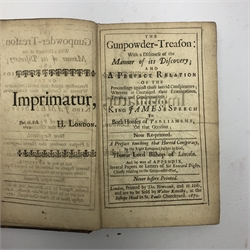 The Gunpowder Treason: With a Discourse of the Manner of its Discovery and A Perfect Relation .... 1679 London. Preface by Thomas Lord Bishop of Lincoln. Calf covered boards re-backed with vellum spine.  