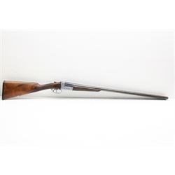 SHOTGUN CERTIFICATE REQUIRED - Webley & Scott Birmingham 12-bore double trigger boxlock ejector side-by-side double barrel shotgun with 76cm(30
