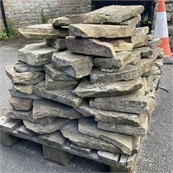 Quantity of paving, wall or coping stone, on one pallet - THIS LOT IS TO BE VIEWED AND COLLECTED BY APPOINTMENT FROM THE CAYLEY ARMS, HIGH STREET, BROMPTON-BY-SAWDON, YO13 9DA