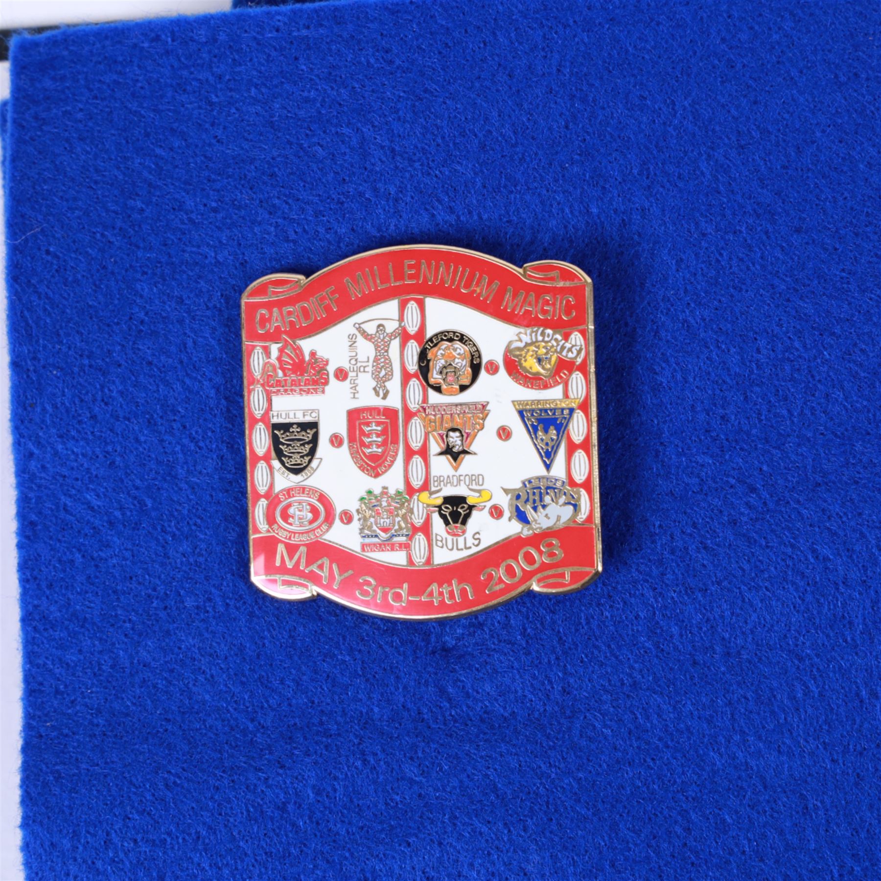 Rugby League Hull KR enamel badges, including Millennium Magic Weekend, 1st Game in Superleague, National League Grand Final and other examples, (approximately 230)