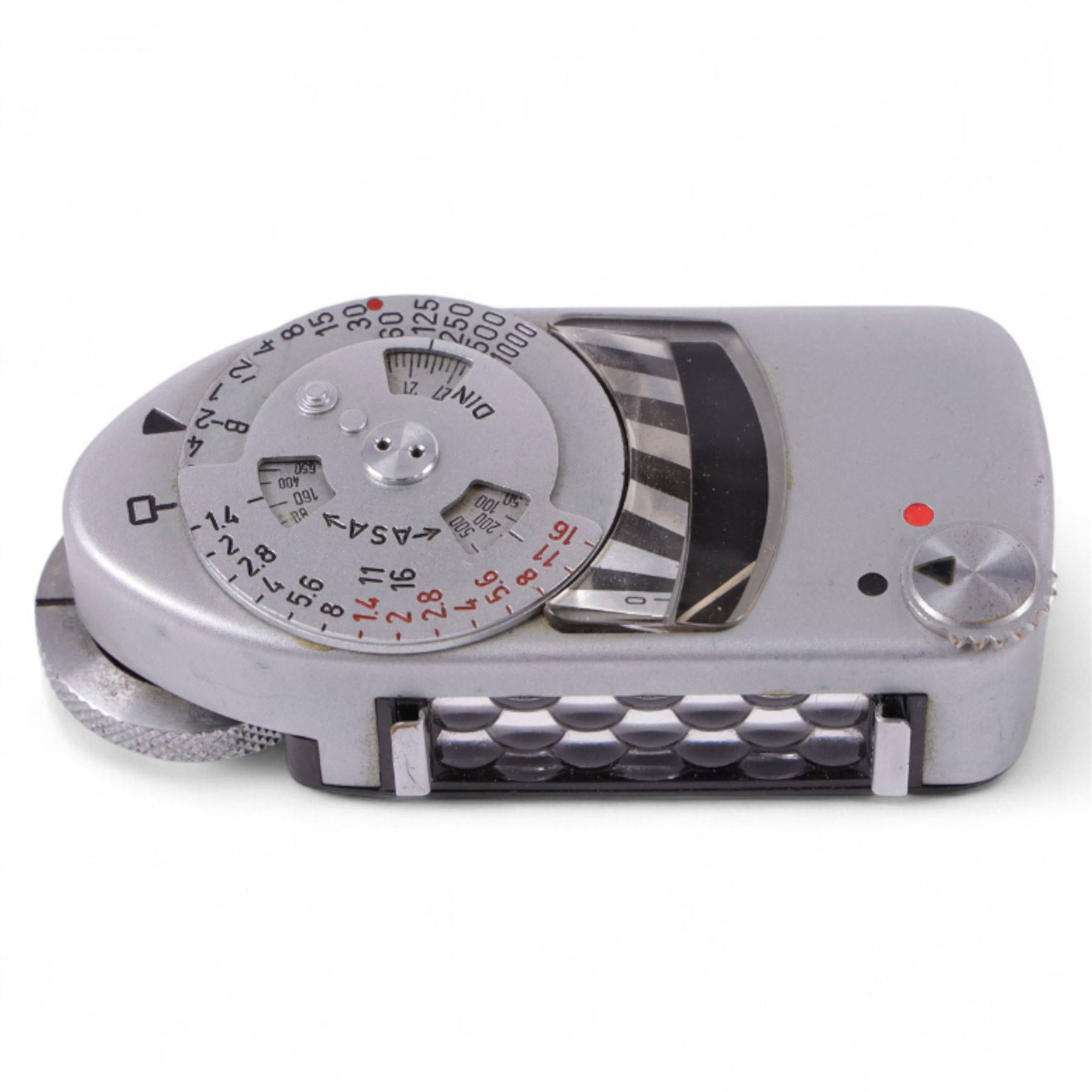 Leica DBP M3 35mm rangefinder camera body, serial no. 1038356, circa 1961, in chrome finish, housed in brown leather Leica case, with a Leitz Wetzlar Sunnilux 1:1.4/50 lens serial no. 1845148, Leitz Wetzlar Elmar 1:4/135 lens serial no. 1825980, 12575N hood, 12521G hood, Leica Meter MC serial no. 99015, Sunpak Auto28 SR Thyristor, Linhof 3 Way Pan tripod, and a Toshiba PE-1 Linear Exposure meter, all housed in an Original Benser Everready Case, most items with instruction booklets 