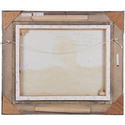 Michael J Whitehand (British 1941-): 'Racing Home to England', oil on canvas signed, titled and inscribed verso 40cm x 50cm 
Provenance: private collection, purchased David Duggleby Ltd 6th September 2010 Lot 121