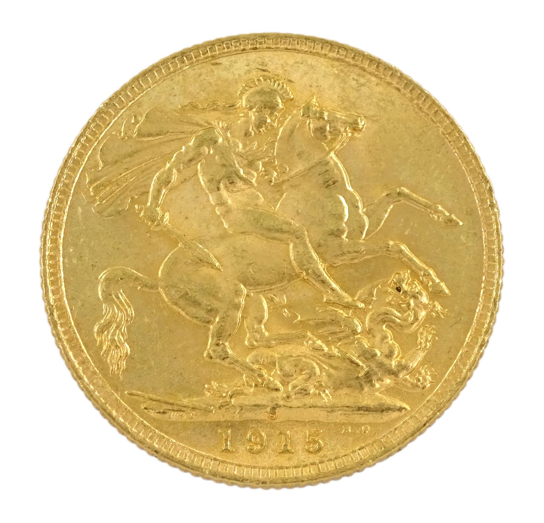 King George V 1915 gold full sovereign coin | Coins, Tokens & Banknotes ...