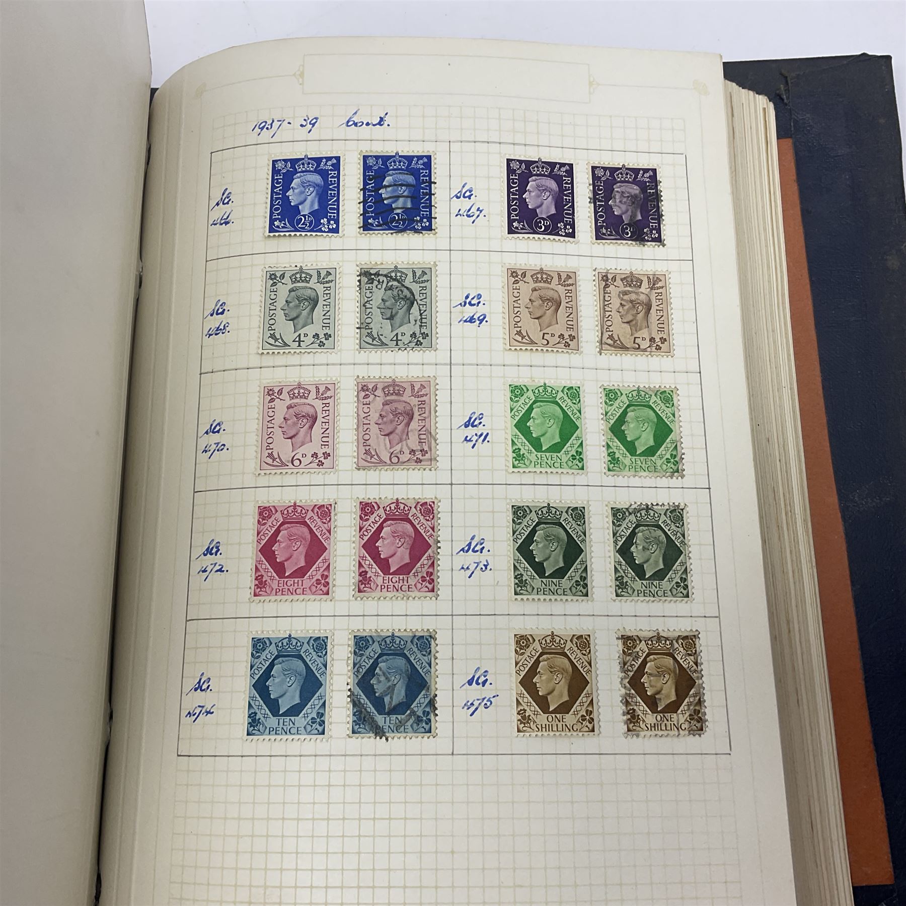 Great British and World Queen Victoria and later stamps, including imperf and perf penny reds, half penny 'bantams', King Edward VII five shillings,  Straits Settlements, Ceylon, New Zealand, Canada, India etc, housed in a single album