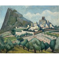Attrib. Adrian Paul Allinson (British 1890-1959): Southern French Landscape, oil on board unsigned 50cm x 61cm (unframed)