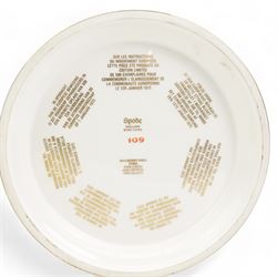 Spode commemorative European Community Cup, 1973, H16cm, European Community Plate, 1973, D27cm and Spode York Minster Plate, 1972, D27cm, all cased with certificates (3)
