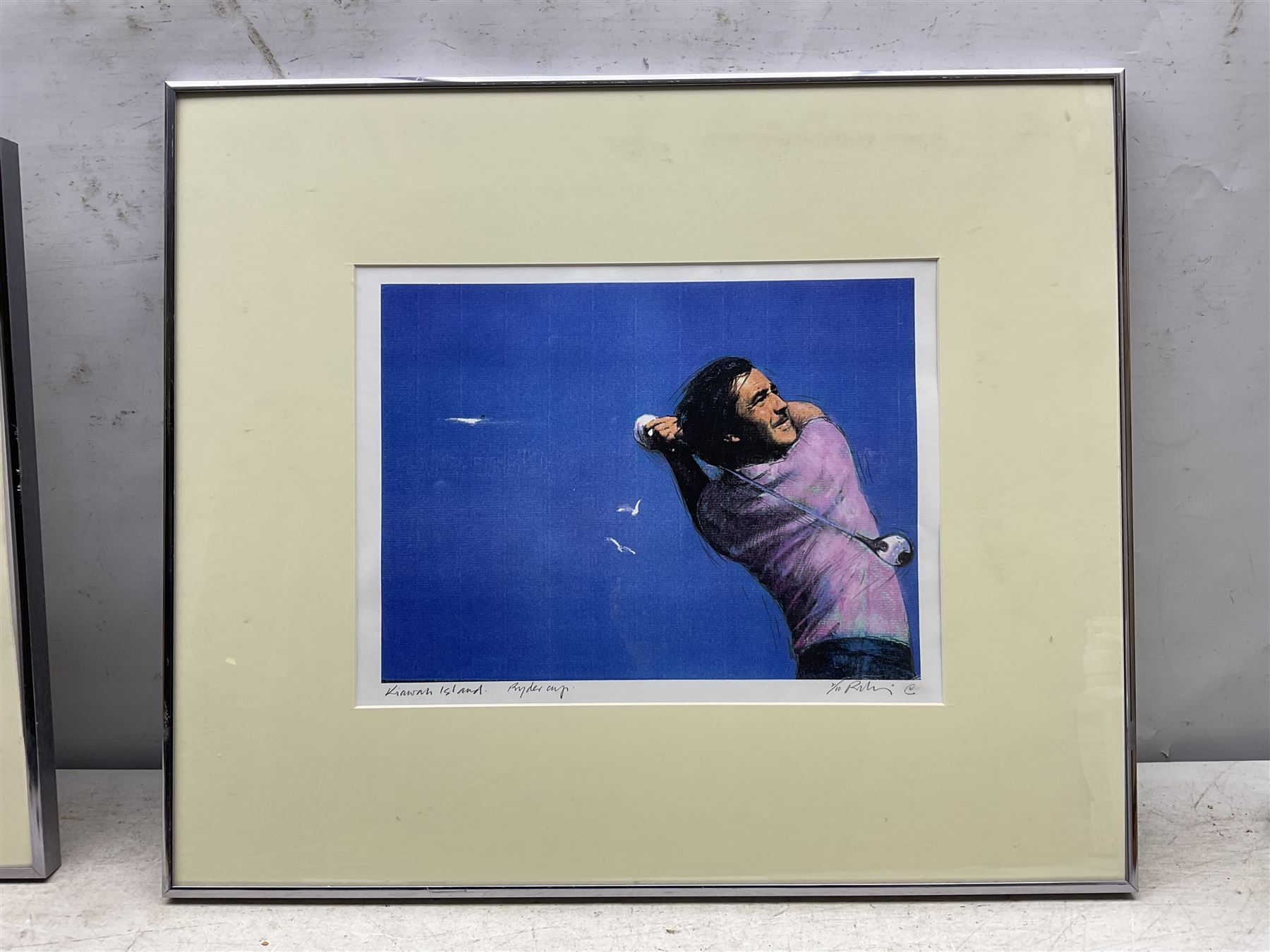 Harold Francis Riley DL (British 1934-2023): Golfing Scenes - 'Kiawah Island Ryder Cup', three limited edition prints signed titled and numbered 2/10 in pencil, max 21cm x 41cm (3) (one unframed)