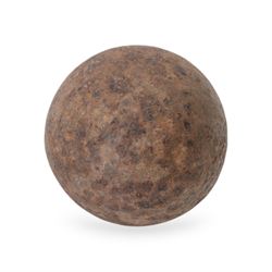 French Napoleonic cannon ball from Waterloo, D9cm 